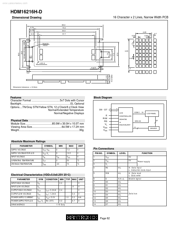 HDM16216H-D