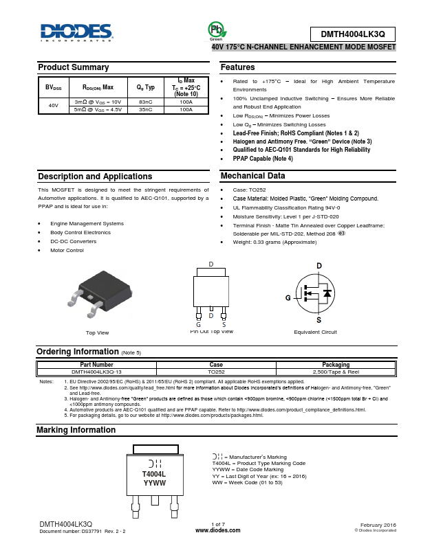 DMTH4004LK3Q