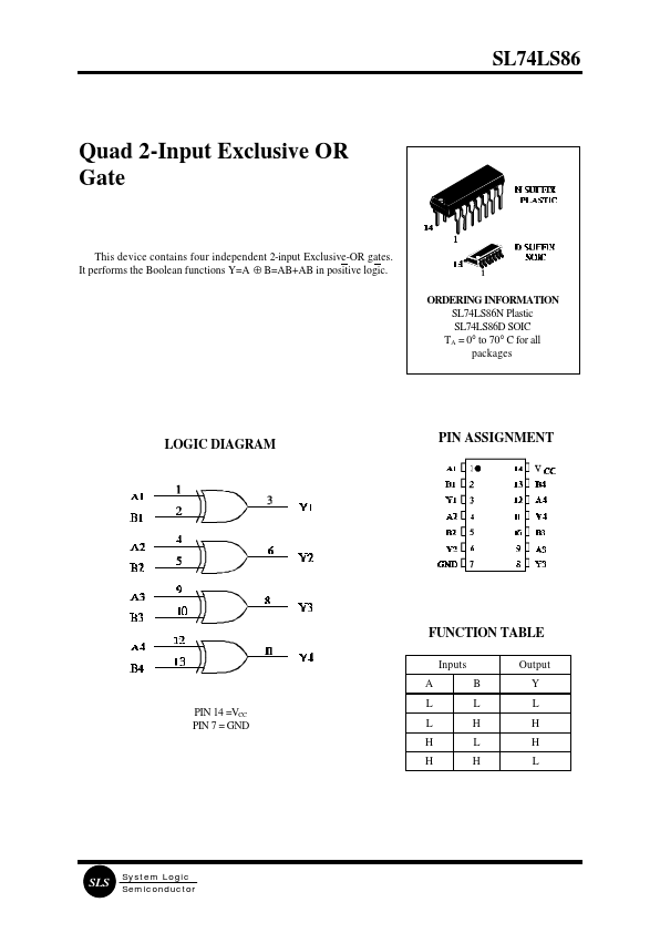 SL74LS86