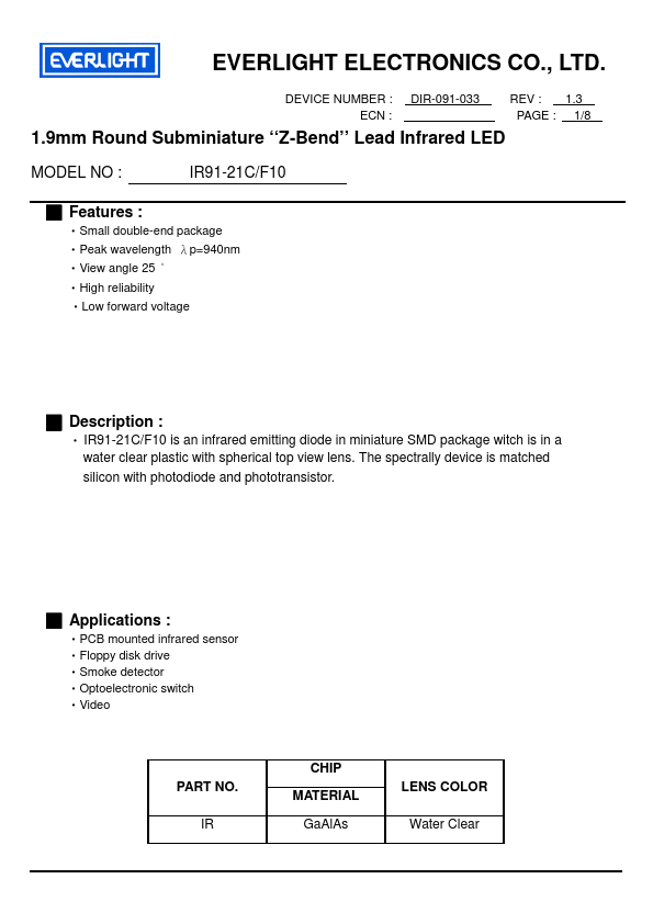 IR91-21C-F10