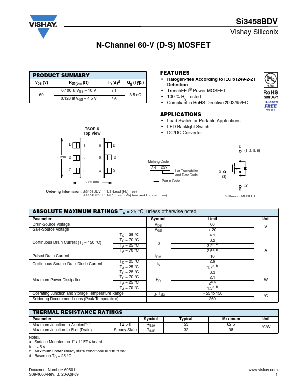 SI3458BDV