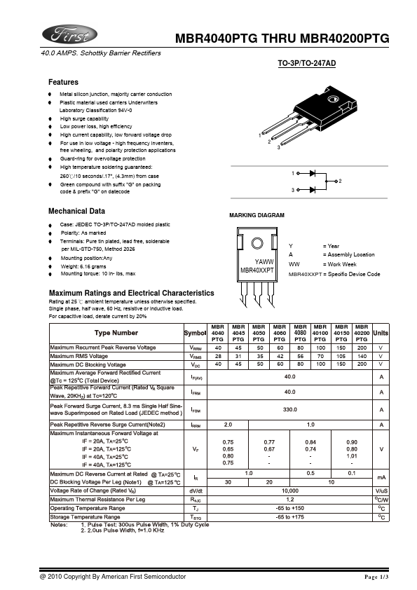 MBR40150PTG