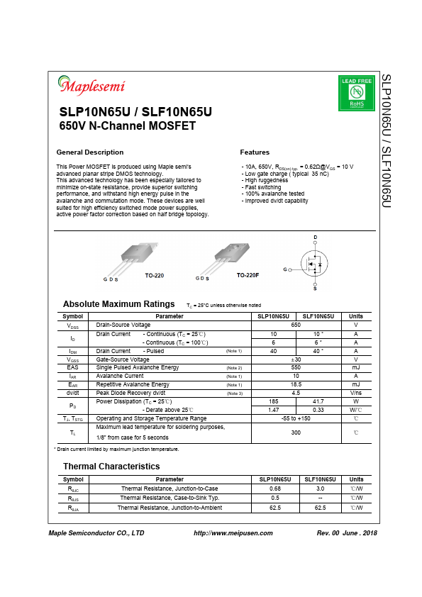 SLF10N65U