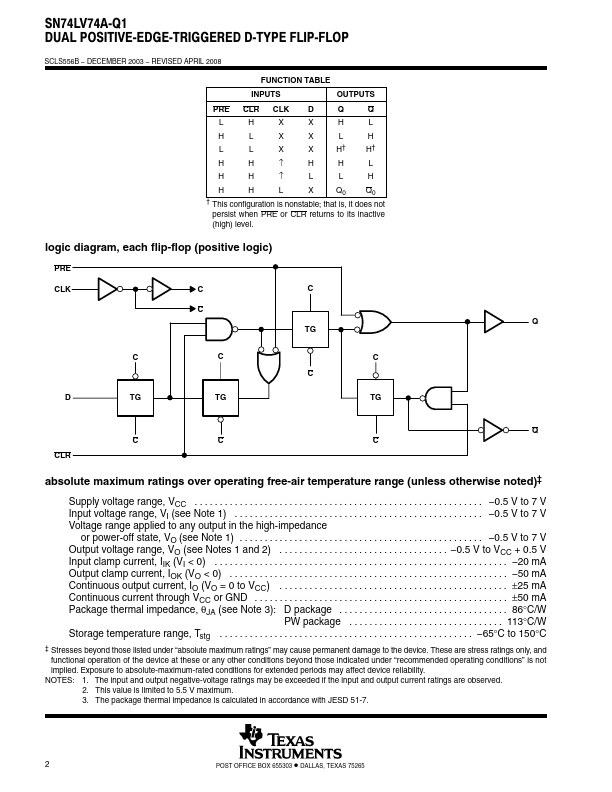 SN74LV74A-Q1