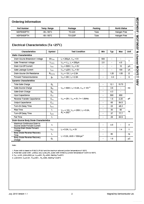 MDP5N50F