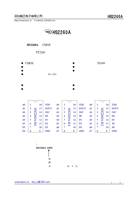 HS2260A-IR4