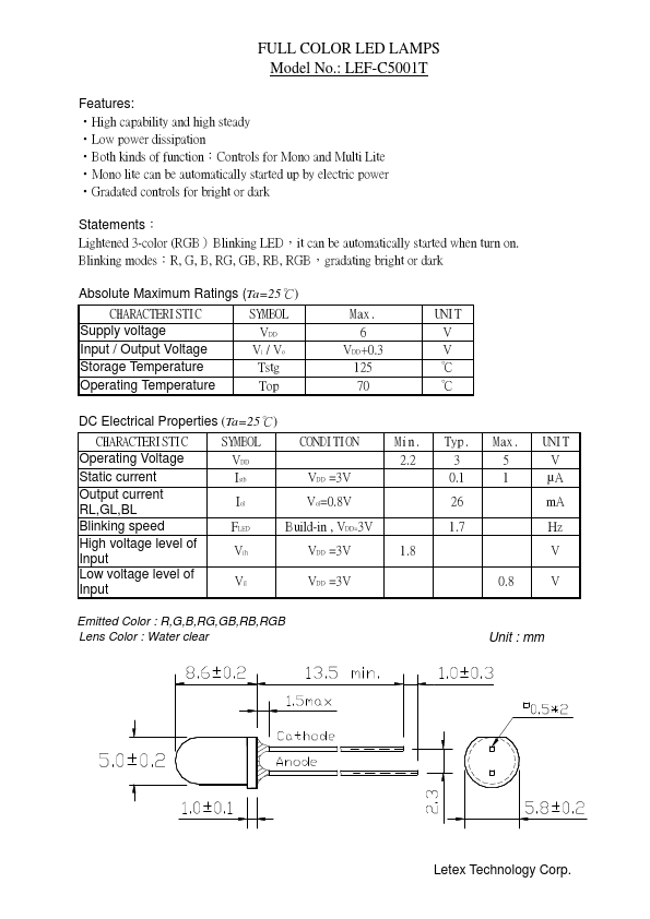 LEF-C5001T