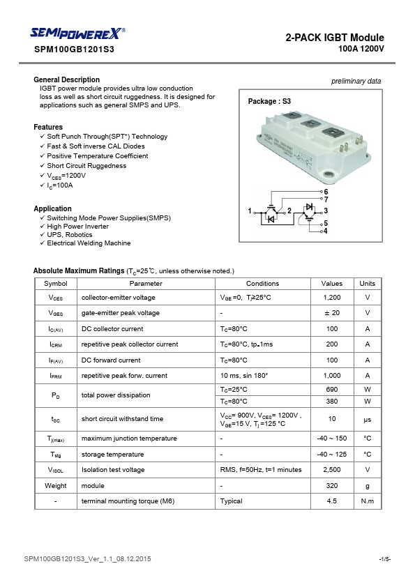 SPM100GB1201S3