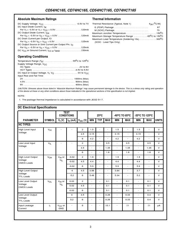 CD74HC165