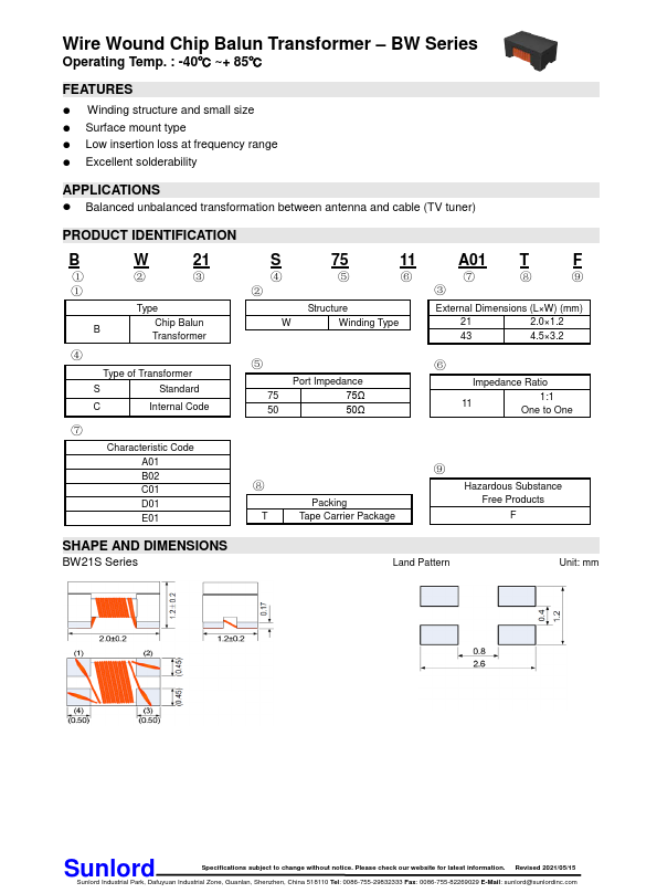 BW21S5011A01TF