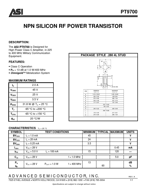 PT9700