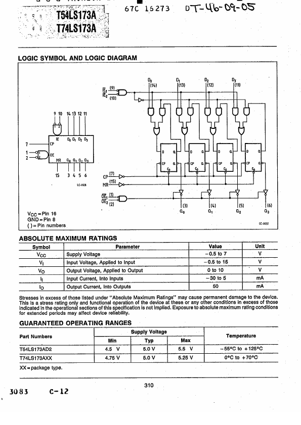 T74LS173A