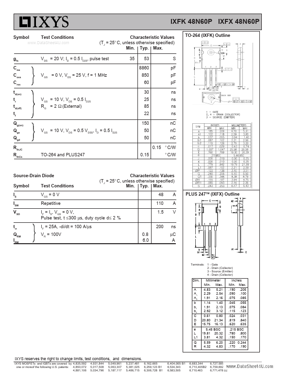 IXFX48N60P