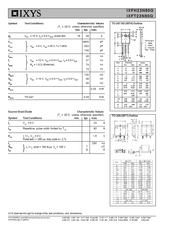 IXFT23N80Q