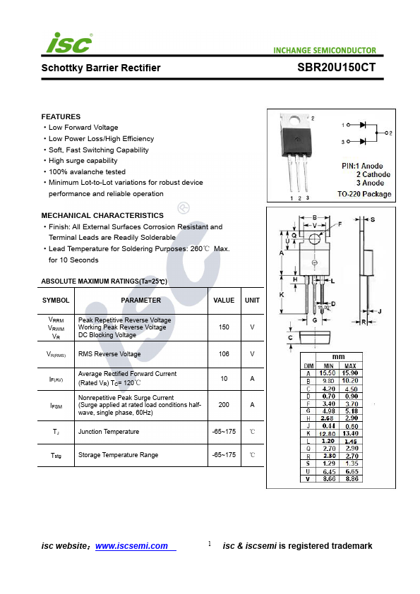 SBR20U150CT