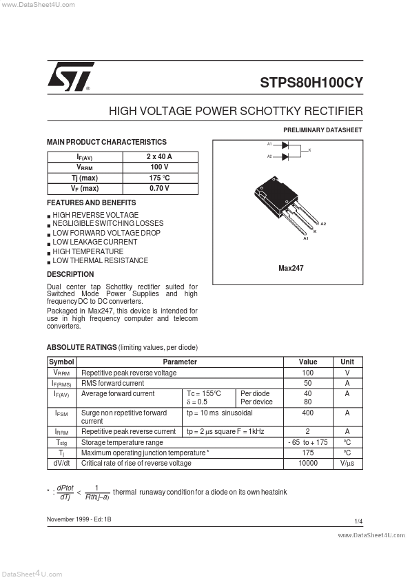 STPS80H100CY