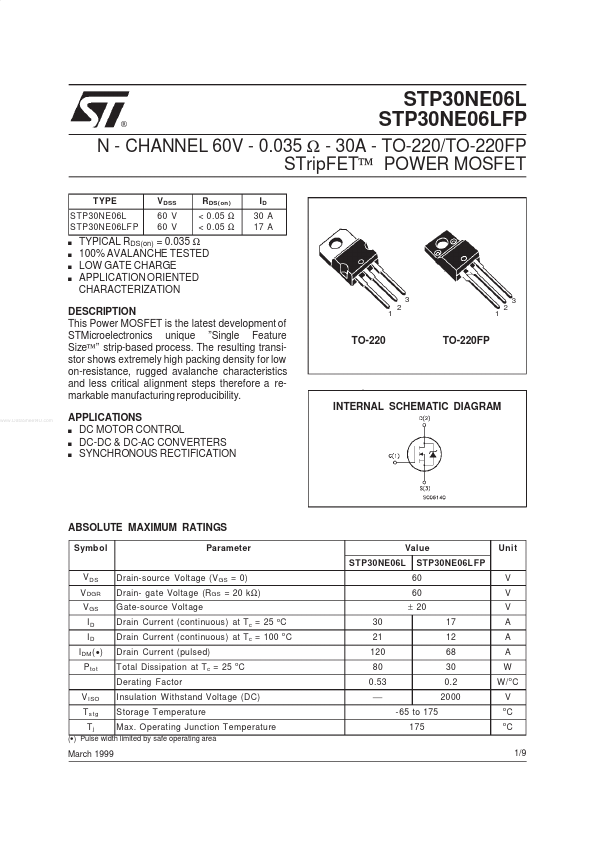 STP30NE06LFP