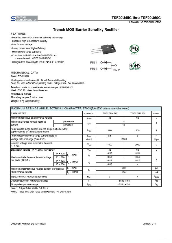 TSF20U60C