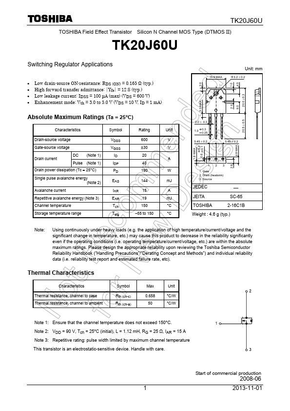 TK20J60U