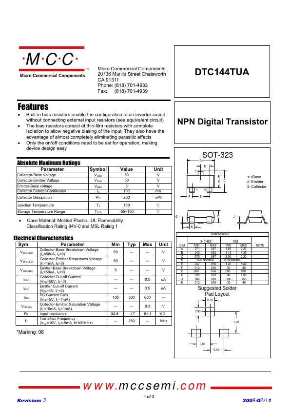 DTC144TUA