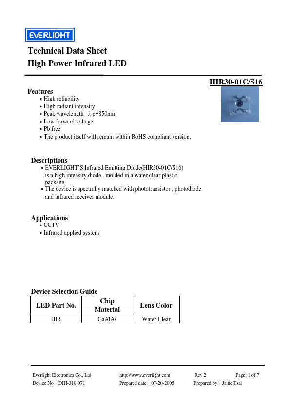 HIR30-01C-S16