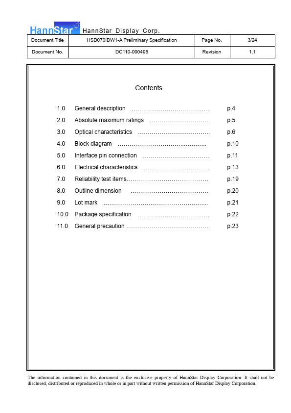 HSD070IDW1-Axx