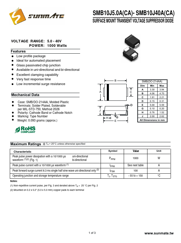 SMB10J6.5CA