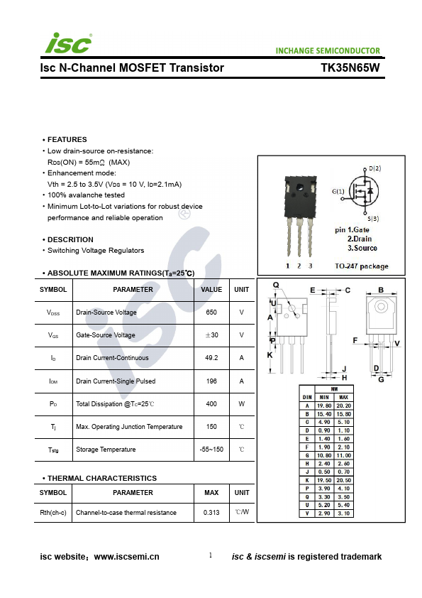 TK35N65W