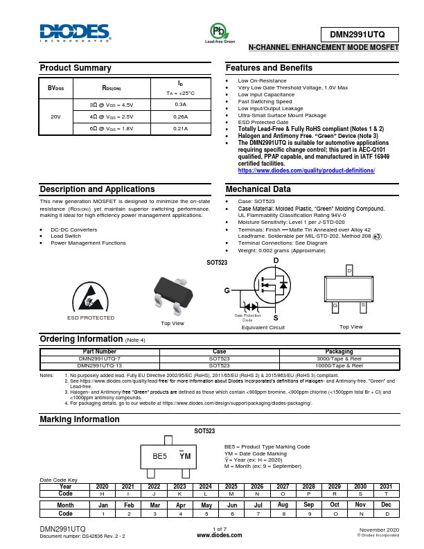 DMN2991UTQ