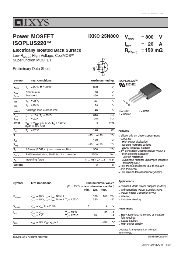 IXKC25N80C