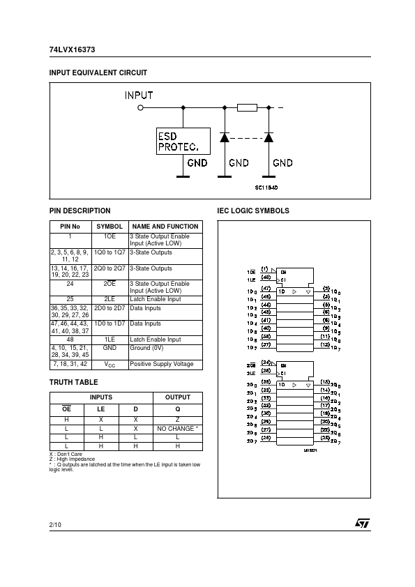 74LVX16373