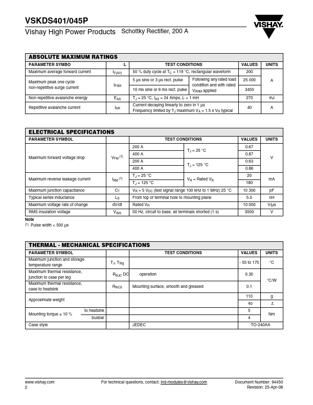 VSKDS401-045P