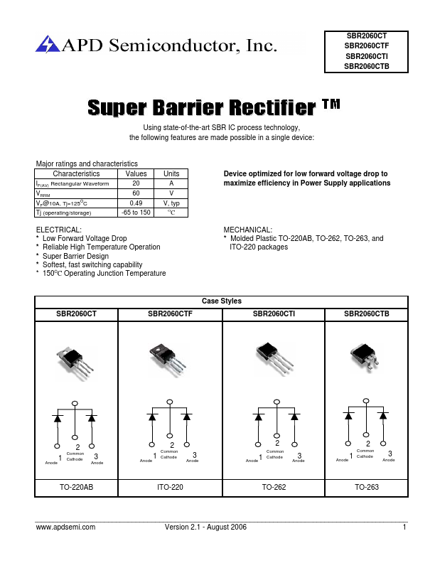 SBR2060CT