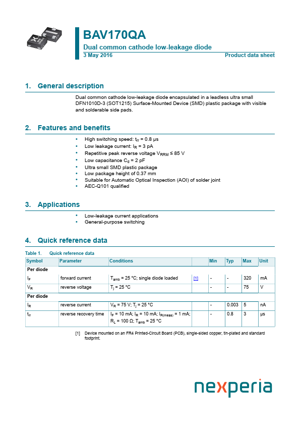 BAV170QA