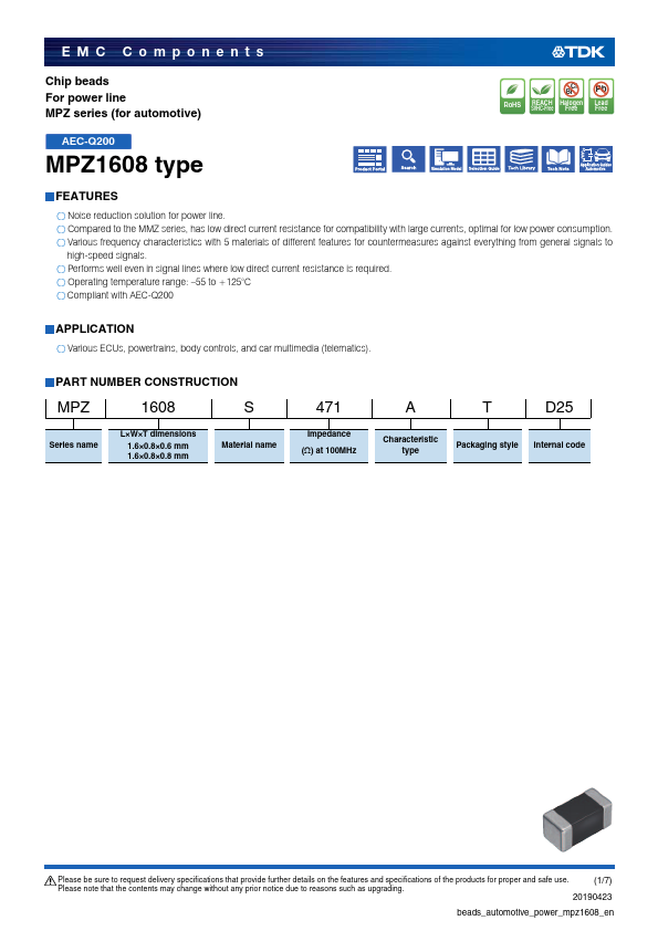 MPZ1608D600BTD25