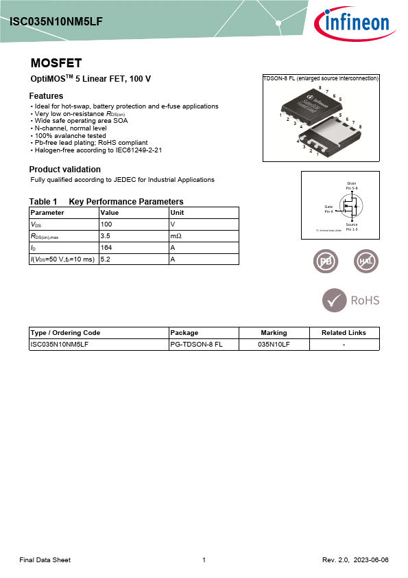 ISC035N10NM5LF