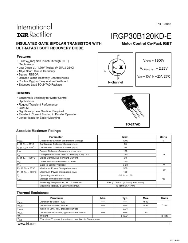 IRGP30B120KD-E