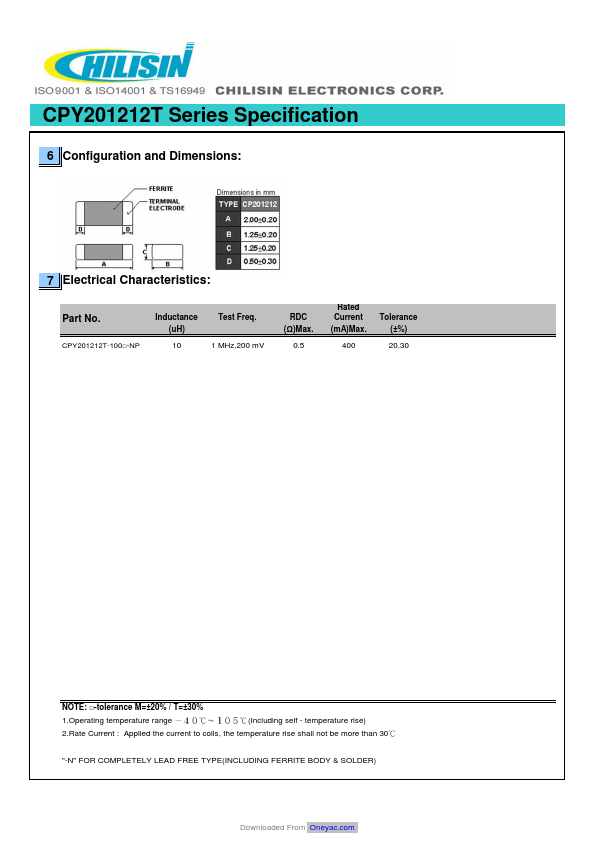 CPY201212T-100T-NP