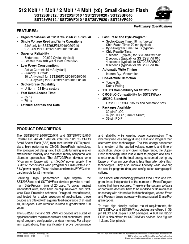 SST29SF512