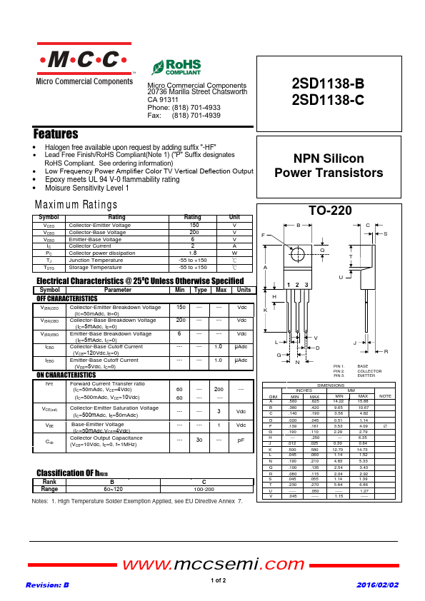 2SD1138-C