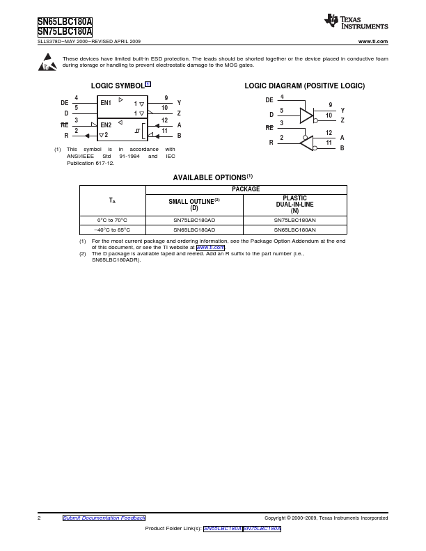 SN65LBC180A