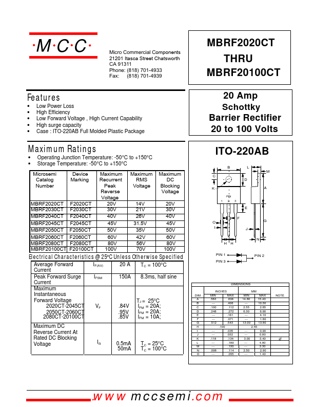 MBRF2045CT