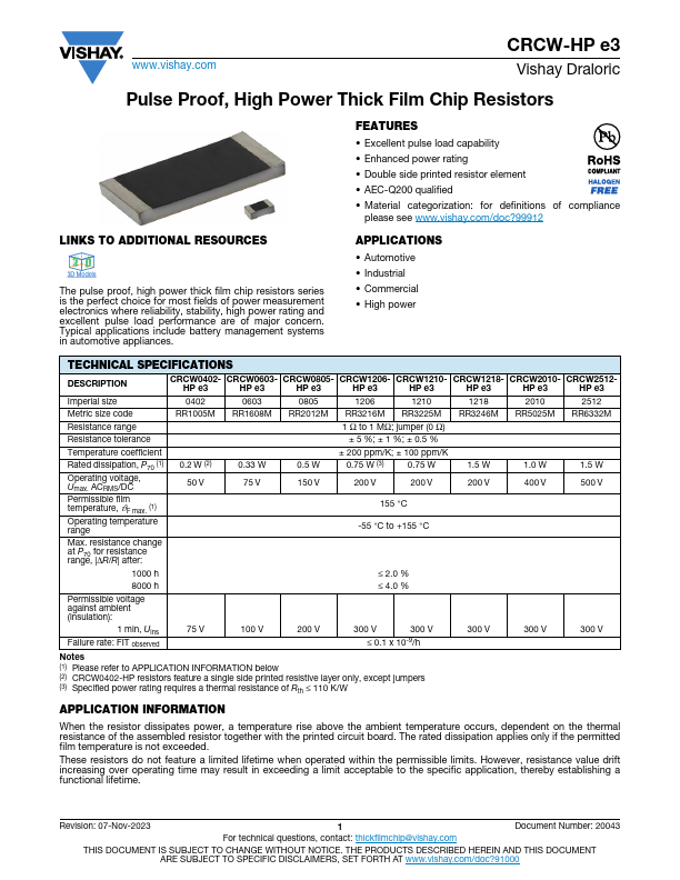 CRCW1206-HPe3