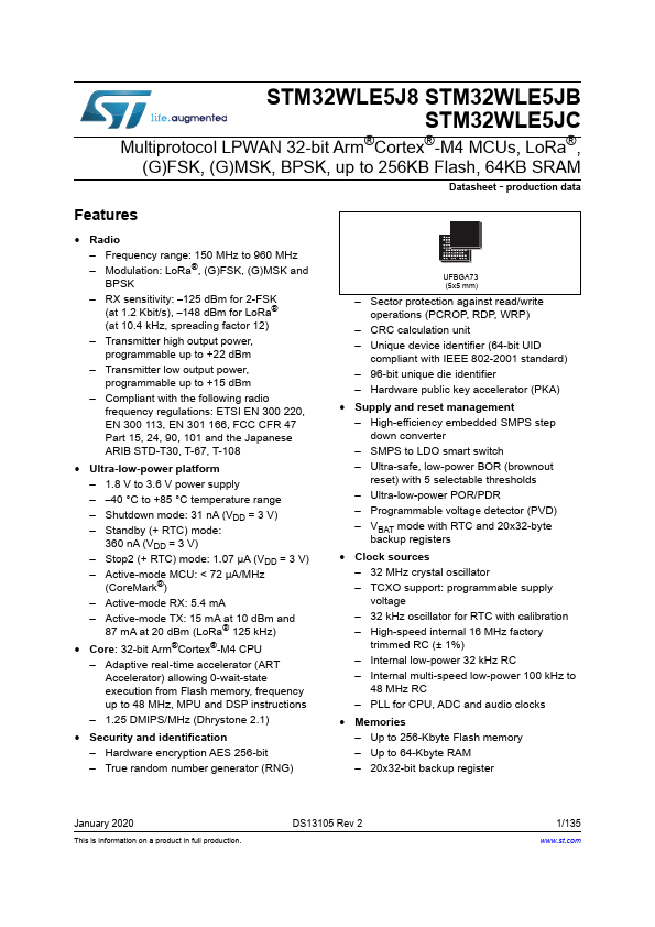 STM32WLE5J8