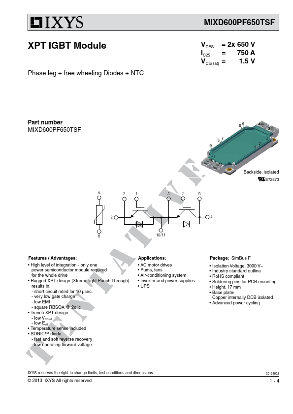 MIXD600PF650TSF