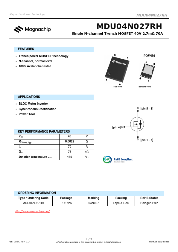 MDU04N027RH