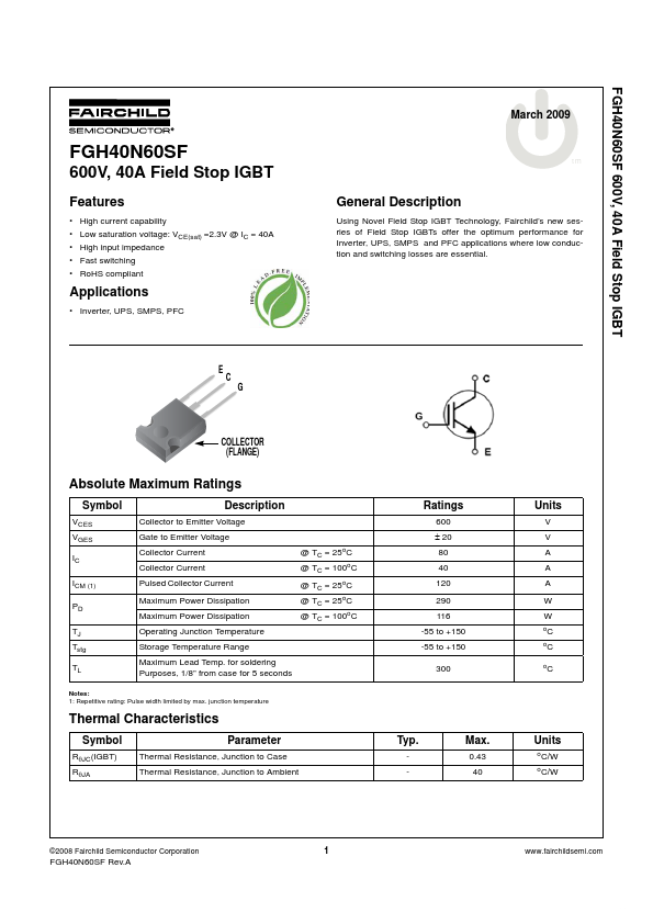 FGH40N60SFTU