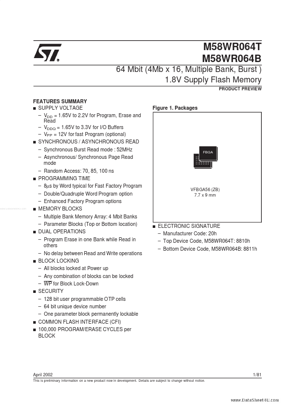 M58WR064T