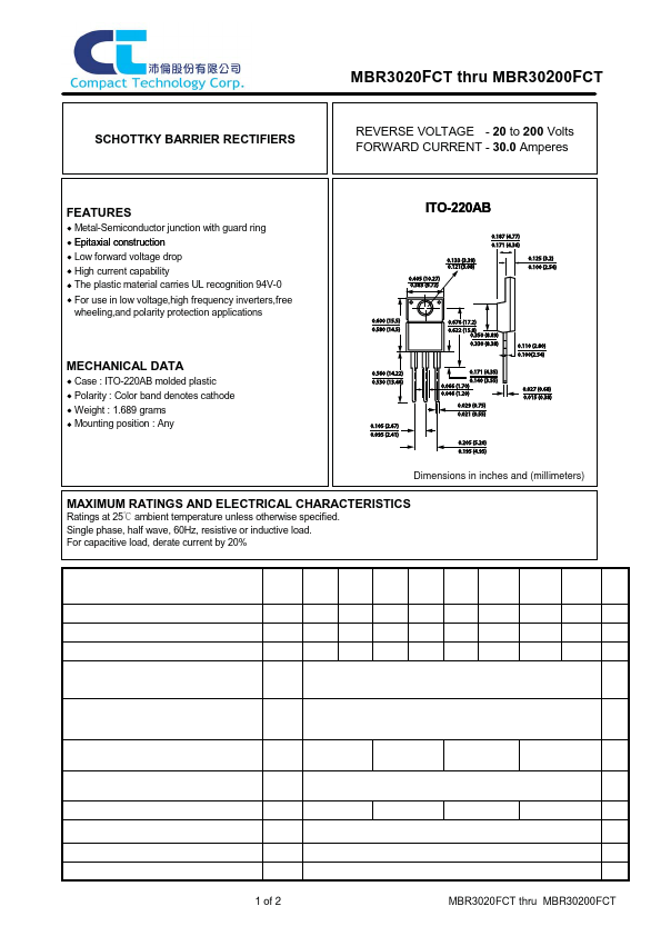 MBR3050FCT