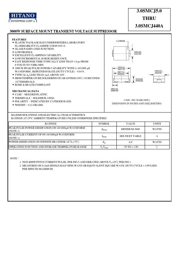 3.0SMCJ26